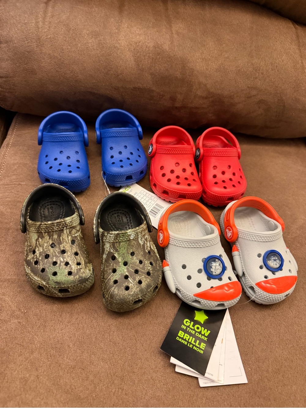 Set of 4 Toddler Crocs size C4